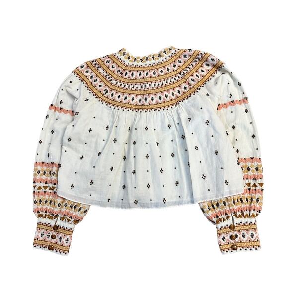 NEW Veronica Beard Fernanda Embroidered Cropped Jacket Off-White - Picture 5 of 10